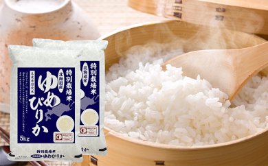 27年度米 北海道赤平市産ゆめぴりか　特別栽培米　10kgの特産品画像