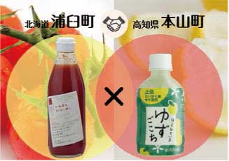 高知県本山町　ジュース飲み比べセットの特産品画像