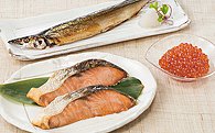 えりも産銀聖鮭といくら醤油漬、さんま漬魚セットの特産品画像