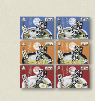 乾燥・秋田比内地鶏あんかけ三昧（ラーメン）12食セットの特産品画像