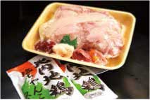 にかほ市産比内地鶏　半羽+味付スープの特産品画像