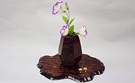 (樺細工)六角つぼみ岩根花台セットの特産品画像