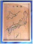 木製日本地図パズルの特産品画像