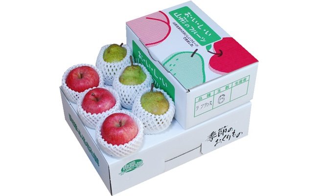 りんご（高徳）＆ラ・フランス詰合せの特産品画像