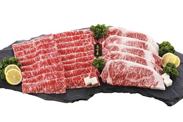 天童牛ロースステーキ＆すき焼き用セットの特産品画像