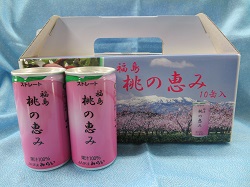 果汁100%ジュース「福島桃の恵み」の特産品画像