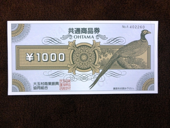 大玉村共通商品券(5,000円分)の特産品画像