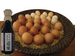 やますけ農園 自然卵と濃口醤油セットの特産品画像
