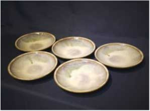 会津本郷焼　中皿(5枚)の特産品画像