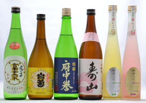 石岡地酒【日本酒・梅酒】飲み比べセットの特産品画像