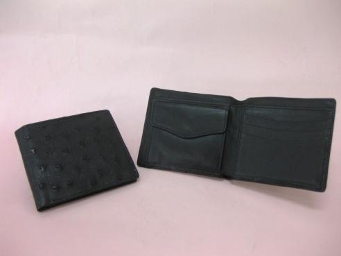 オーストリッチ　半財布（黒）の特産品画像