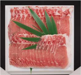 茨城のブランド豚「ローズポーク」しゃぶしゃぶ用1kgの特産品画像
