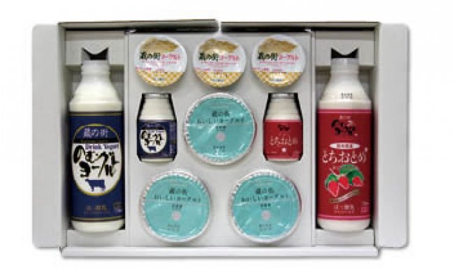 栃木乳業Aセット（蔵の街のむヨーグルトギフトセット）の特産品画像