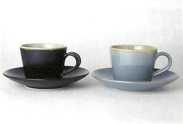 益子焼「くく」コーヒーカップ＆ソーサーペアセットの特産品画像