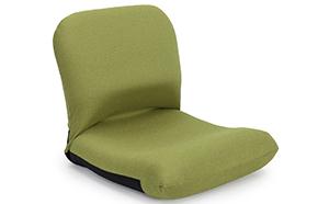 背中を支える美姿勢座椅子 色：グリーンの特産品画像