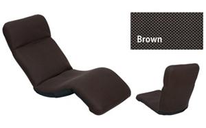 中立姿勢でくつろげる 腰に優しい寝椅子（色：ブラウン）の特産品画像