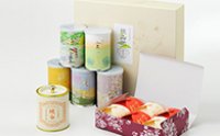 狭山茶バラエティーセット・オリジナル缶詰とお菓子の詰合せの特産品画像