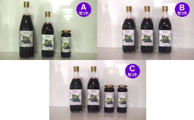 池田ブルーベリー園のブルーベリージュース・ソースセットの特産品画像
