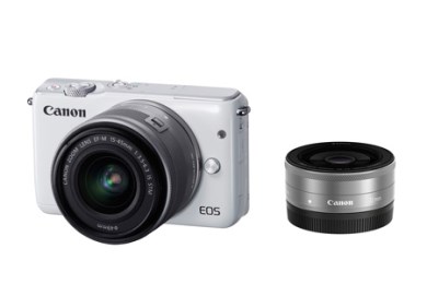 ミラーレスカメラ　EOS M10 ダブルレンズキット(ホワイト）の特産品画像