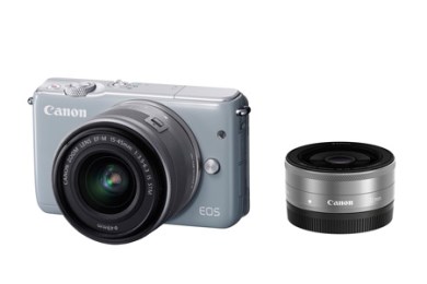 ミラーレスカメラ　EOS M10 ダブルレンズキット(グレー）の特産品画像