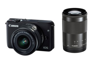 ミラーレスカメラ　EOS M10 ダブルズームキット（ブラック）の特産品画像