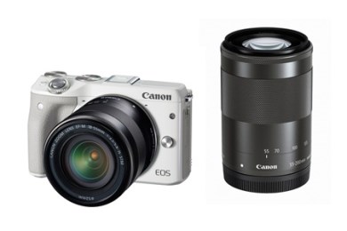 ミラーレスカメラ　EOS M3 ダブルズームキット（ホワイト）の特産品画像