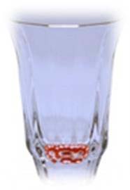 螺鈿ガラス　金杯（万華鏡）　桜（貝入）朱：高岡漆器の特産品画像