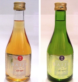 梅酒セット(ハーフボトル2本)+瓜割名水米(5kg)+オリジナル切手シートの特産品画像