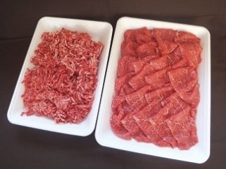 甲州ワインビーフ　挽肉＆切り落としセットの特産品画像