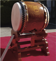栓欅胴尺３寸長胴太鼓（宮台・バチ付）の特産品画像