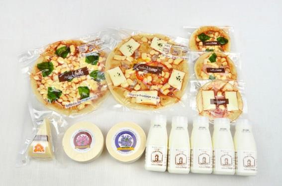 アトリエ・ド・フロマージュ　チーズ・ピザ・飲むヨーグルトセットの特産品画像