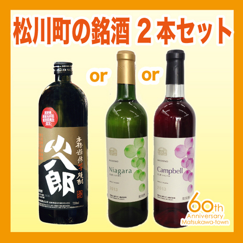 松川町の銘酒2本セットの特産品画像
