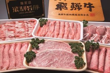 飛騨牛・飛騨旨豚のステーキ・しゃぶしゃぶ用2種セットの特産品画像