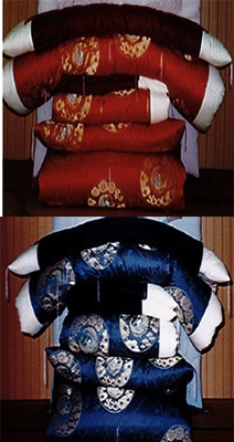 手作り正絹西陣織ペア夜具セットの特産品画像