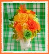 67 ～永遠のバラで贈る～ 「ローズシンフォニー」オレンジ・イエローの特産品画像