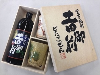 里芋焼酎『土田御前』と美濃桃山陶焼酎盃セットの特産品画像