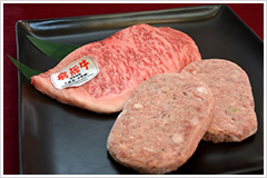 飛騨牛Ａ５等級　特大ステーキ・ハンバーグセットの特産品画像