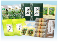 ますぶち園の上級白川茶とお菓子セットの特産品画像