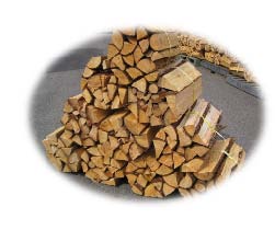 ヒノキの薪の特産品画像