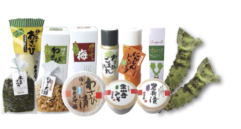 伊豆のわさび、箱根のお漬物セットの特産品画像