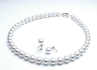 ナチュラルホワイト「素顔美人」真珠セット7.5－8.0ｍｍの特産品画像