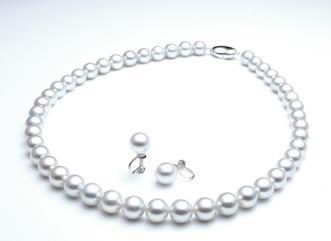 ナチュラルホワイト真珠セット8.0-8.5㎜の特産品画像