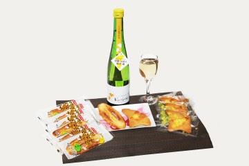 イチョウ花酵母純米酒プリンセスギンコとおつまみセットの特産品画像