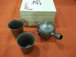 四日市萬古焼３点茶器の特産品画像