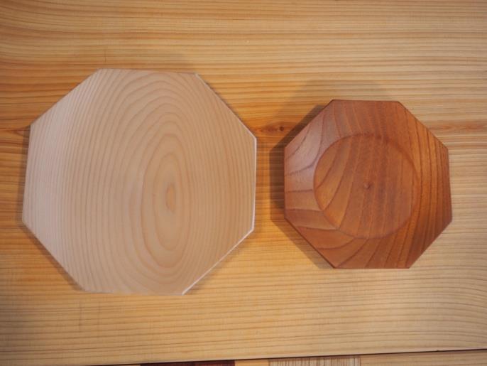 木製食器　豆皿と茶托の特産品画像