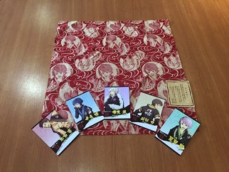 「赤目 滝メン」セット・ろ（西陣織風呂敷）の特産品画像