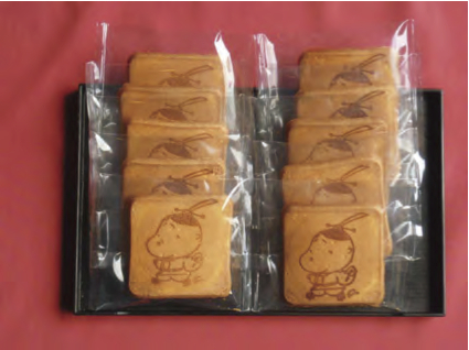 大津市観光キャラクター　おおつ光ルくん煎餅の特産品画像