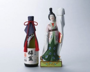 日本酒大吟醸錦藍720ml、上撰額田王磁器入720mlの特産品画像