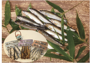 由良の竿釣り天然鮎と加工品のセットの特産品画像