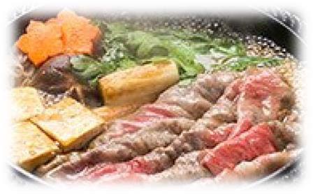 京都産（京の肉）和牛モモスライスすき焼き用の特産品画像